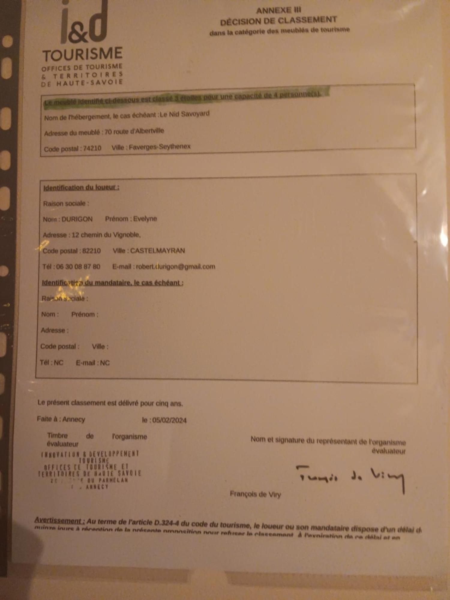 Le Nid Savoyard Apartment Faverges Luaran gambar